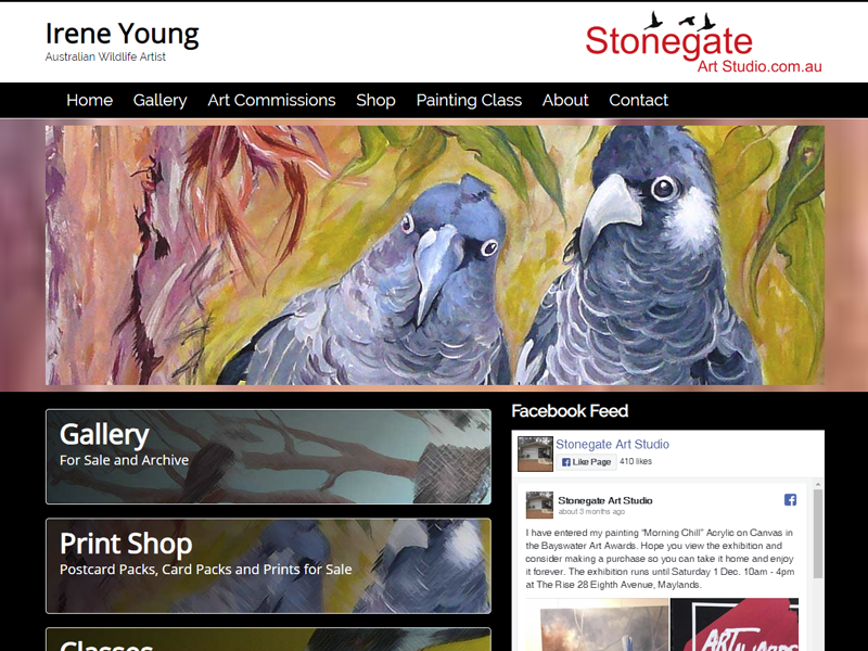 Irene Young Australian Wildlife Artist Website