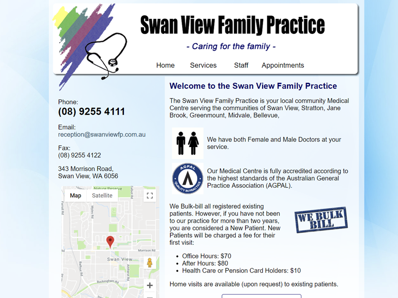 Swan View Medical Centre Website